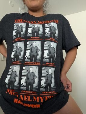 Michael Myers Halloween Graphic Tee - Black